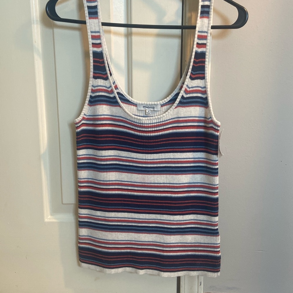 Madewell Sabrina striped tank